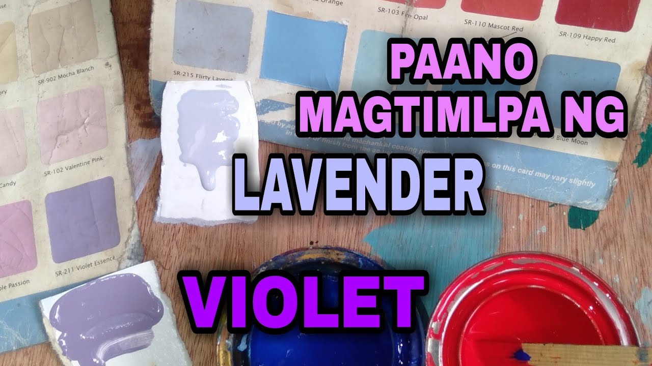 paano timplahin ang lavender/violet sa latex -HOW TO MIX LAVENDER/VIOLET in latex paint