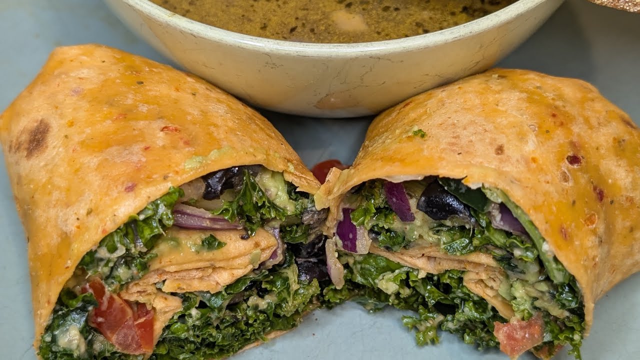How to Make a Kale Salad Wrap