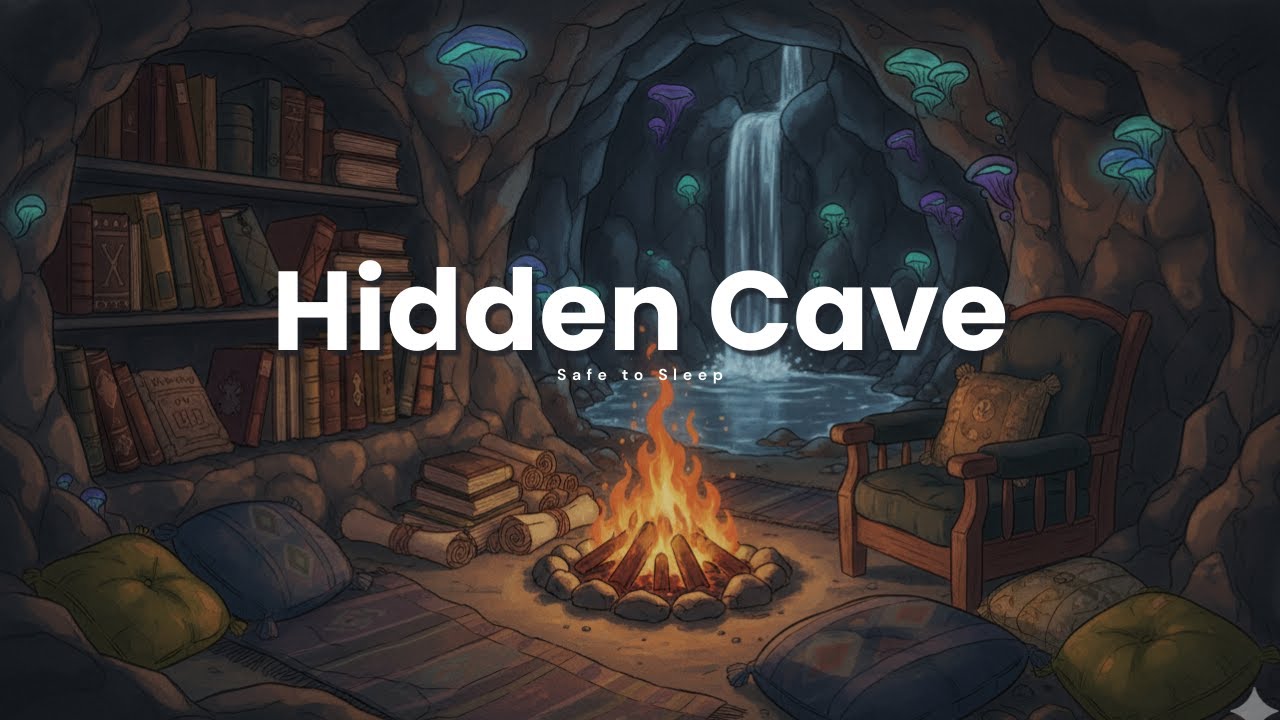 Quiet Hidden Cave 🌙 A Gentle Bedtime Story to Fall Asleep Safely