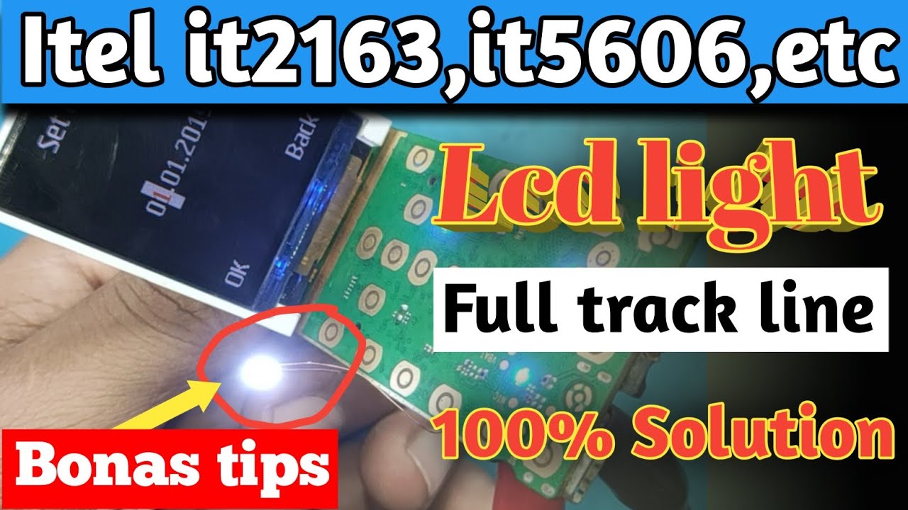 itel 2163 display light solution//Itel Keypad Phone Display Light Jumper//itel 16pin lcd light ways
