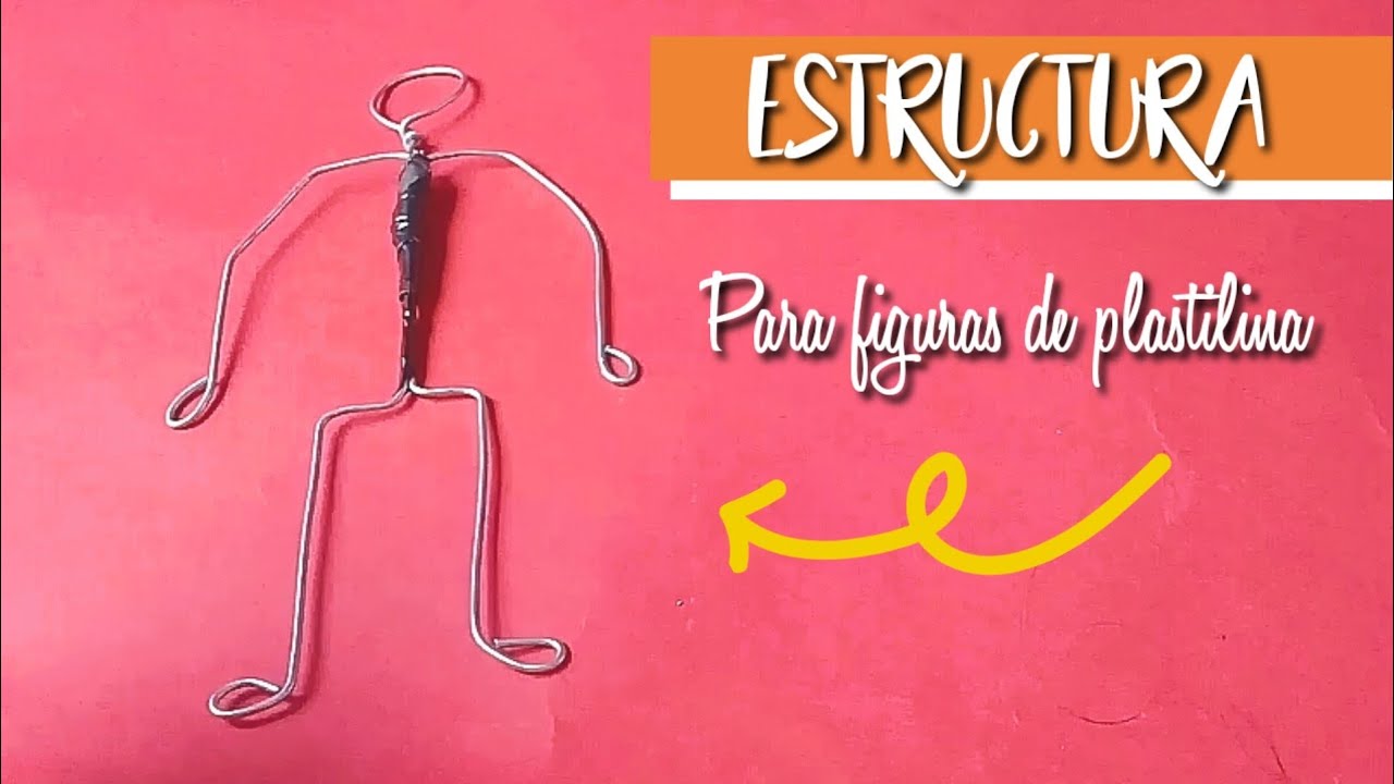 ESTRUCTURA DE ALAMBRE PARA FIGURA DE PLASTILINA | Artesanías en metal