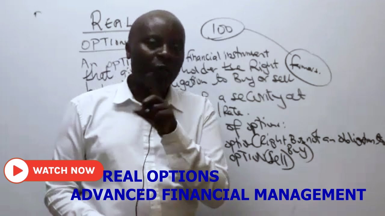 Advanced  Financial Management//REAL OPTIONS (L1)