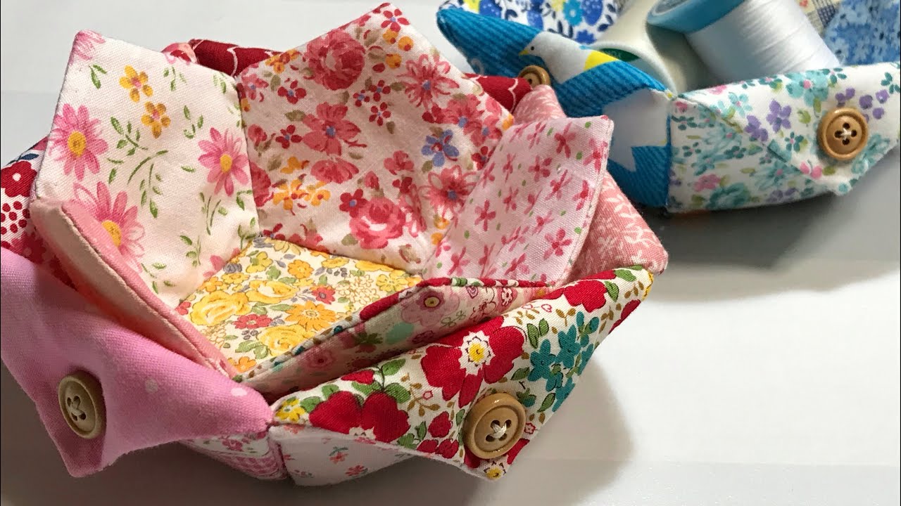【手芸】五角形で作る小物入れ☆ Accessory case made of pentagon☆ Caja de accesorios de pentágono