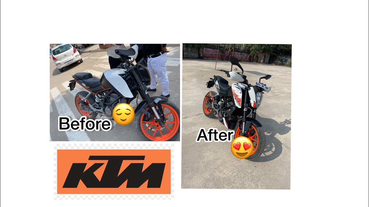 New bike after stiker   KTM duke 200 💖❤️.                   @Motovloggerjannustunts  @RajaDc77 