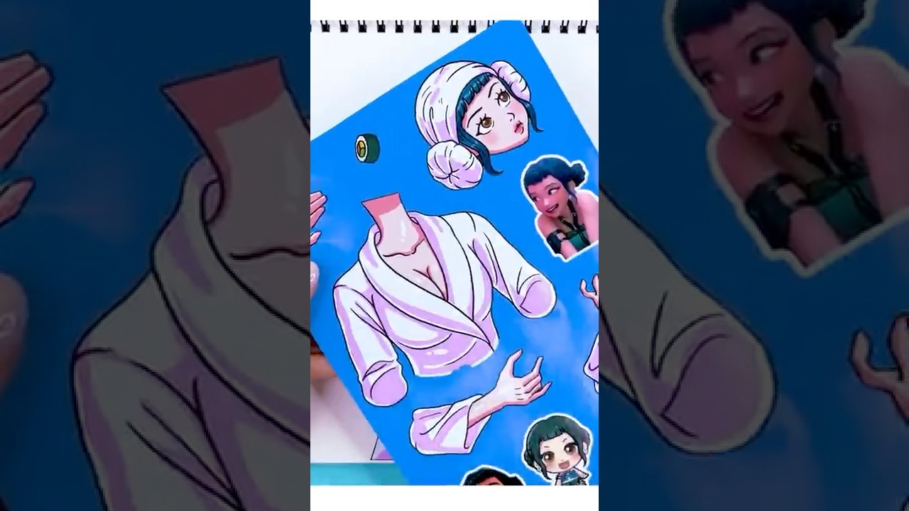 Наклейка KPOP DEMON HUNTERS &laquo;Милая парочка Mystery и Zoey&raquo; | Наклейка GoGo