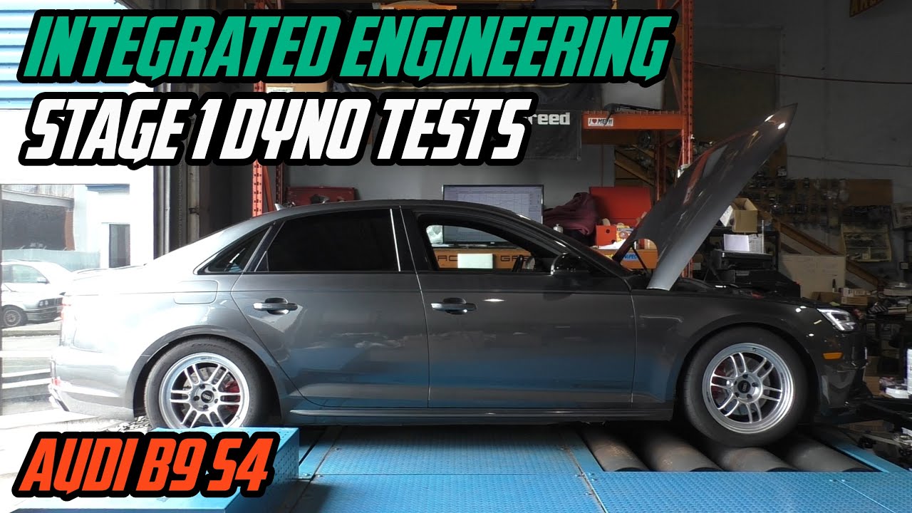 Audi B9 S4 Integrated Engineering Stage 1, испытания на динамометре 91 и 93 годов