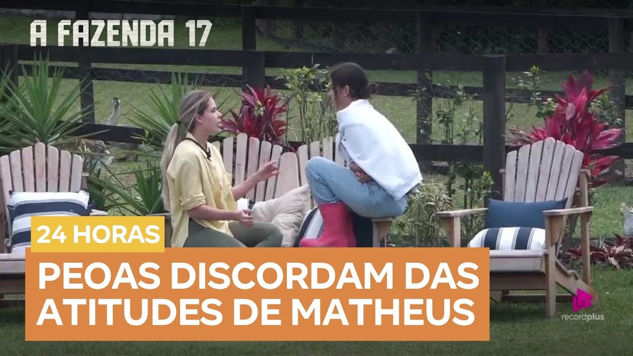 'Ele n&atilde;o age com a raz&atilde;o': Saory Cardoso julga estrat&eacute;gia de Matheus Martins | A Fazenda 17