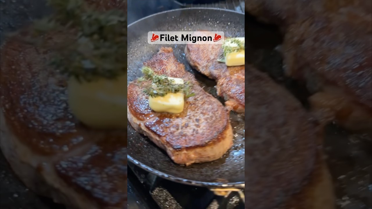 🥩Pan seared Filet Mignon ‼️YUMMY‼️