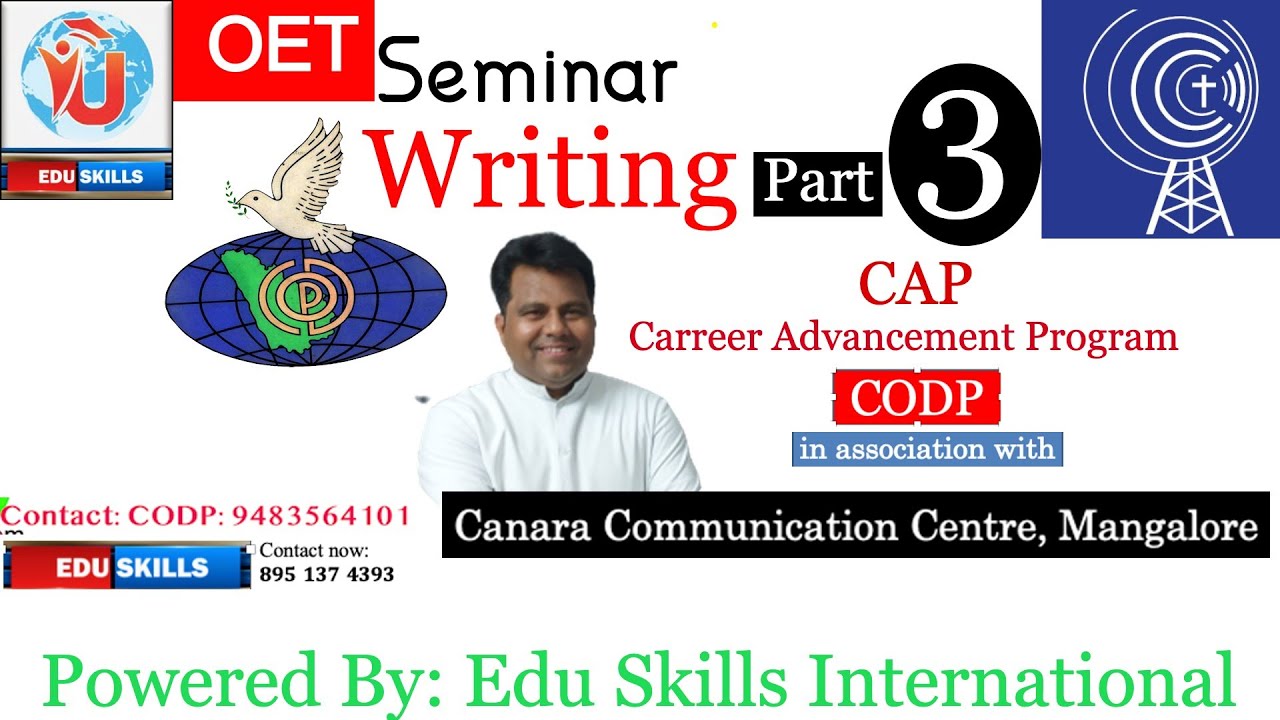 Edu Skills: CODP: OET Writing Part - 2: Strategies & Tips: OET made easy: 01 -2 -23