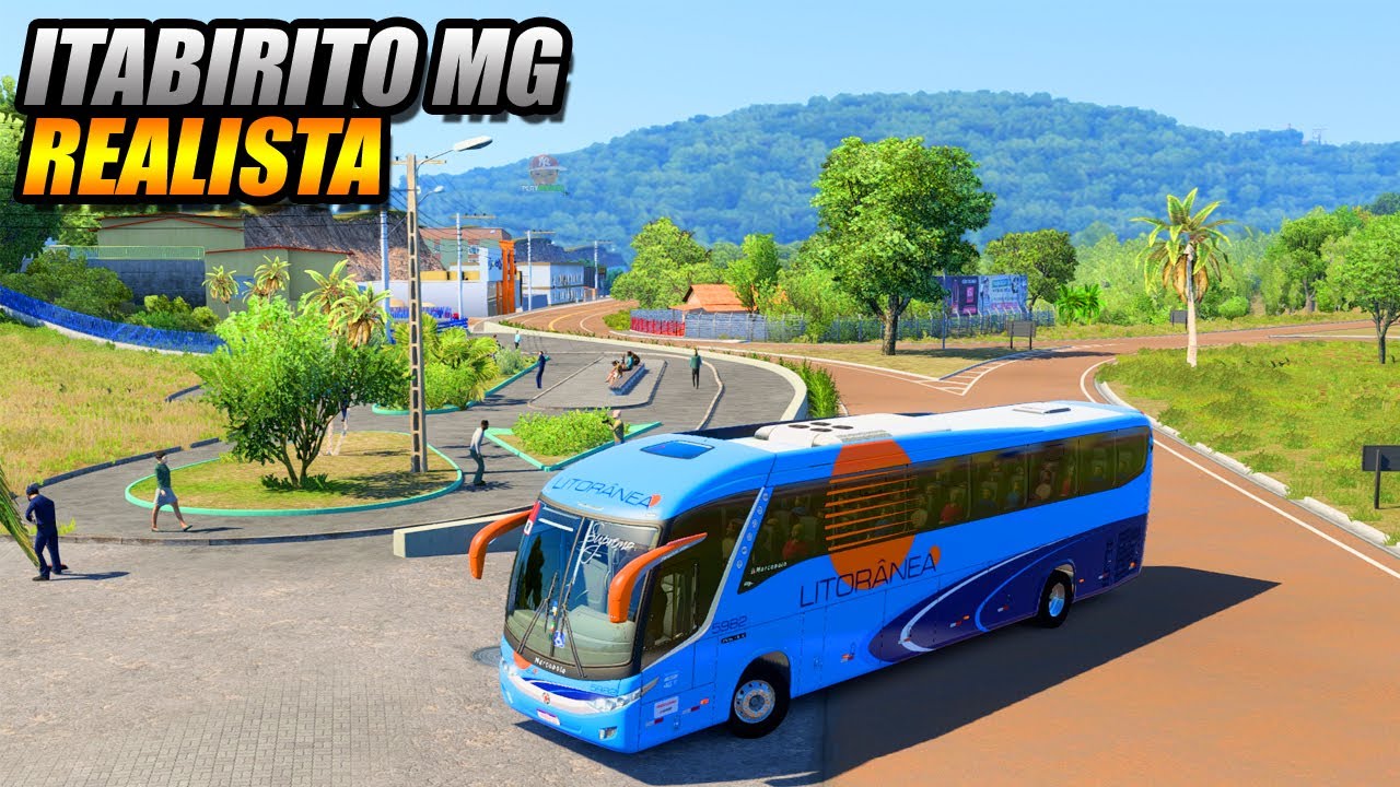 CIDADE REALISTA DE ITABIRITO NO EURO TRUCK SIMULATOR 2 MOD BUS !! G920