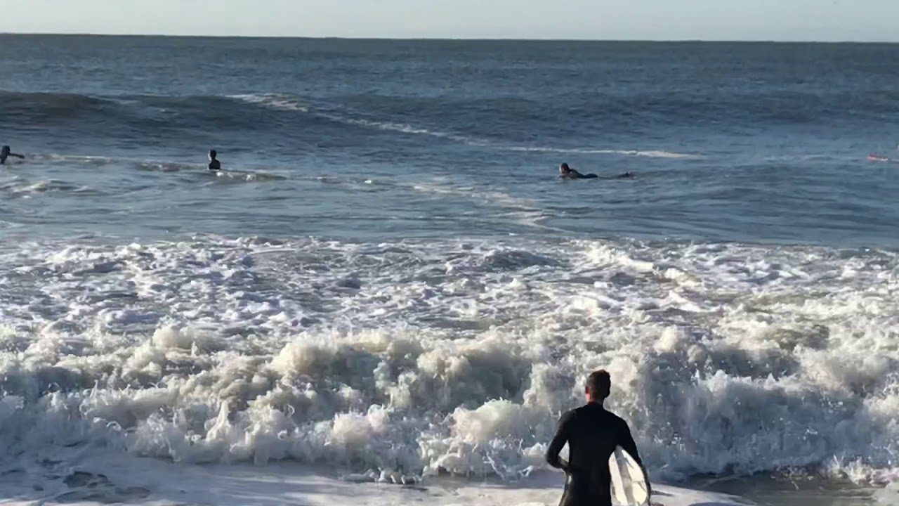 surfing Ocean City New Jersey September 7 2019 Dorian swell. music by The Sacred ..The Worst