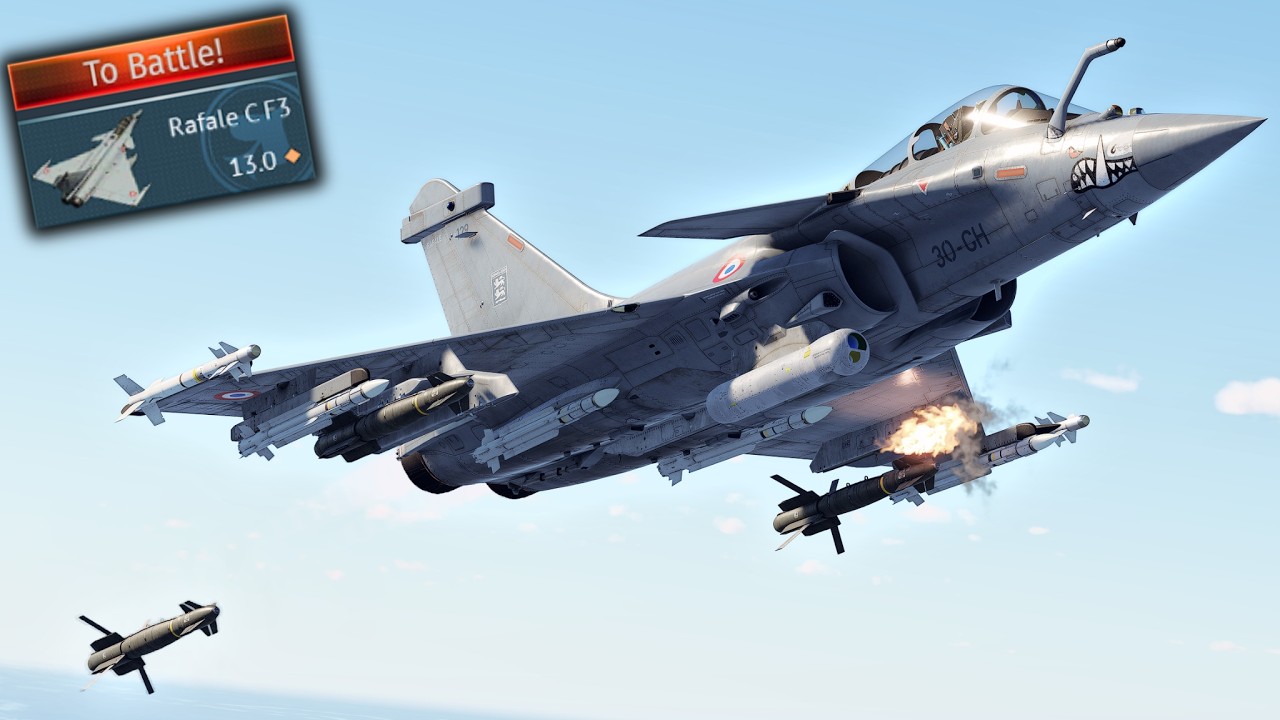 Rafale F3: France&rsquo;s Ultimate Multirole Fighter | 8v8 Squadron Battles (War Thunder)