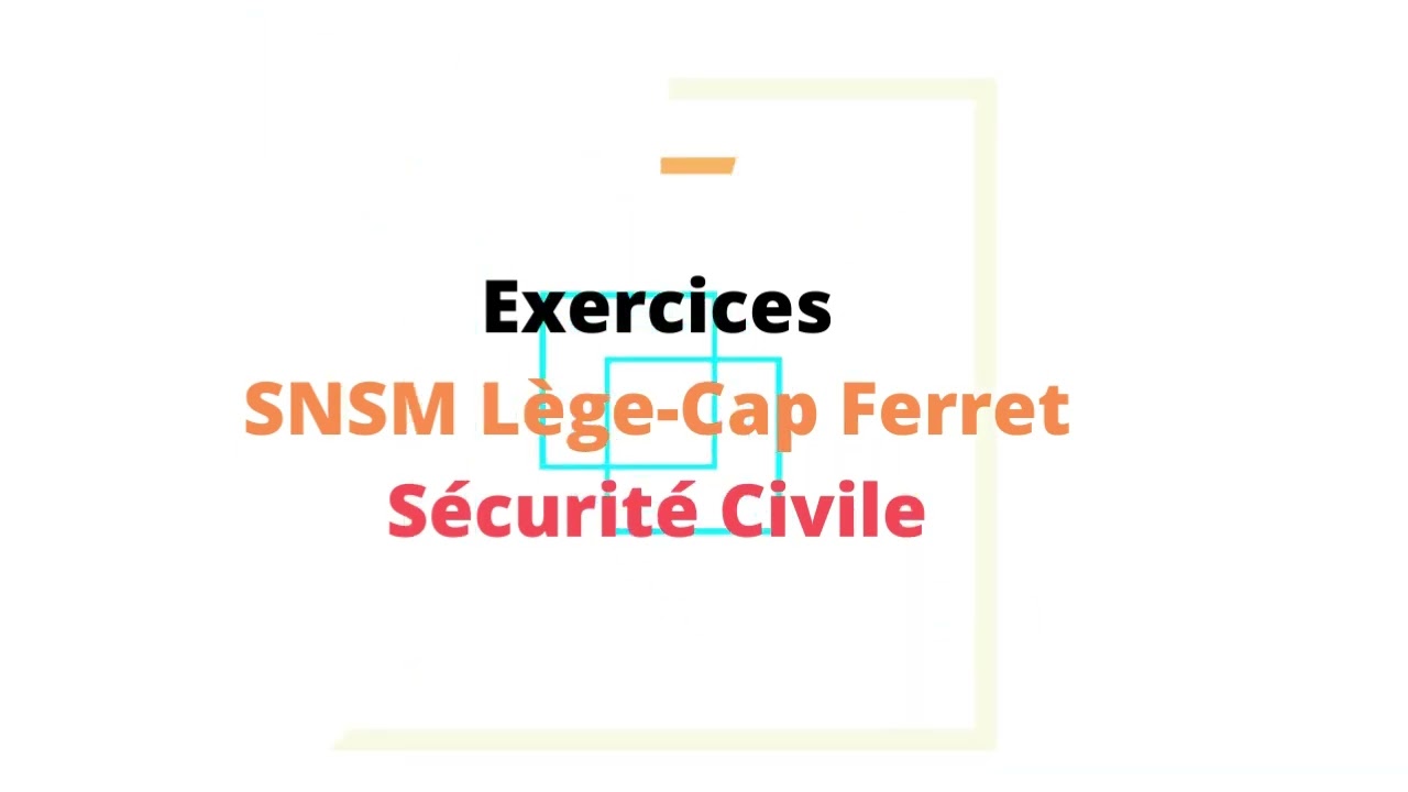 La SNSM L&egrave;ge-Cap Ferret en Exercice avec la s&eacute;curit&eacute; civile