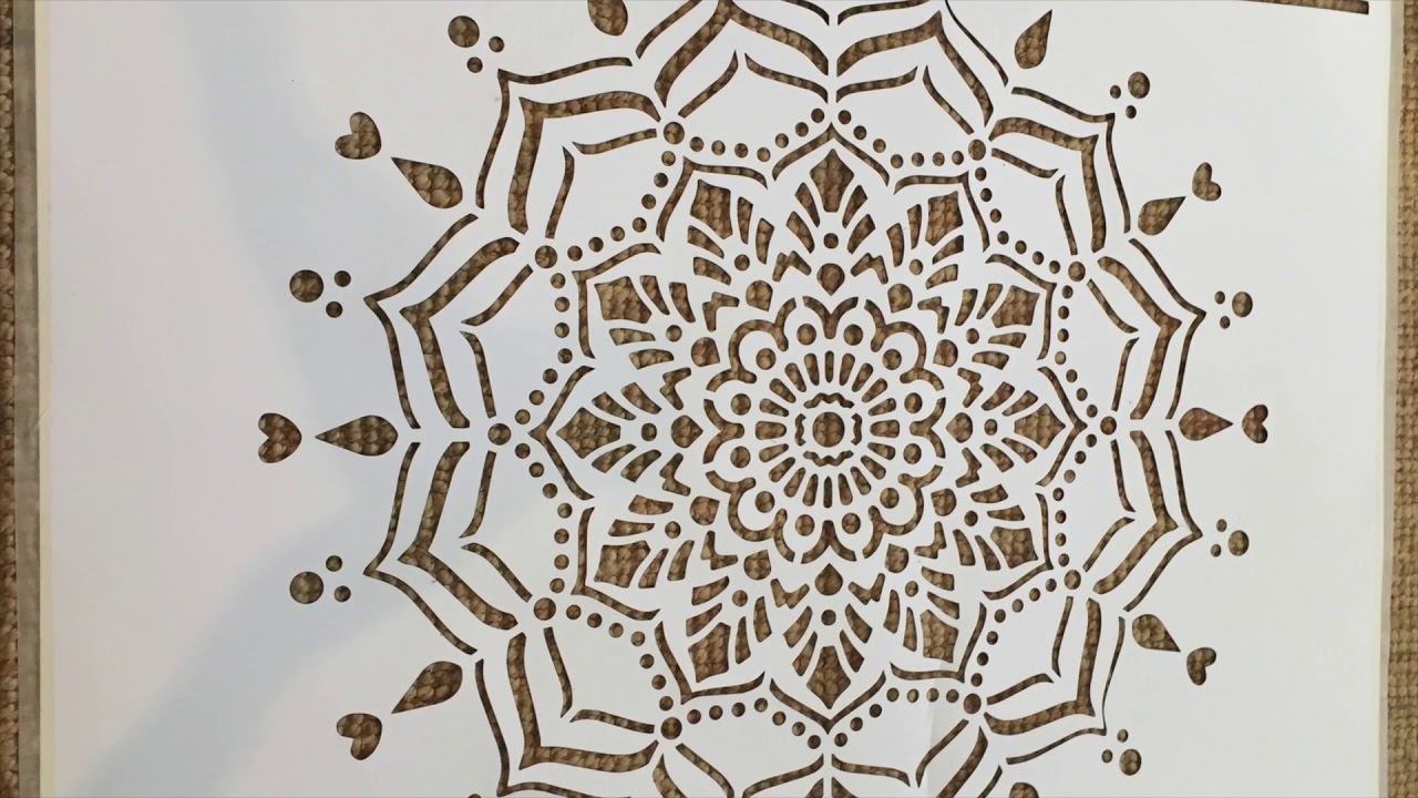 How to use a stencil mandala