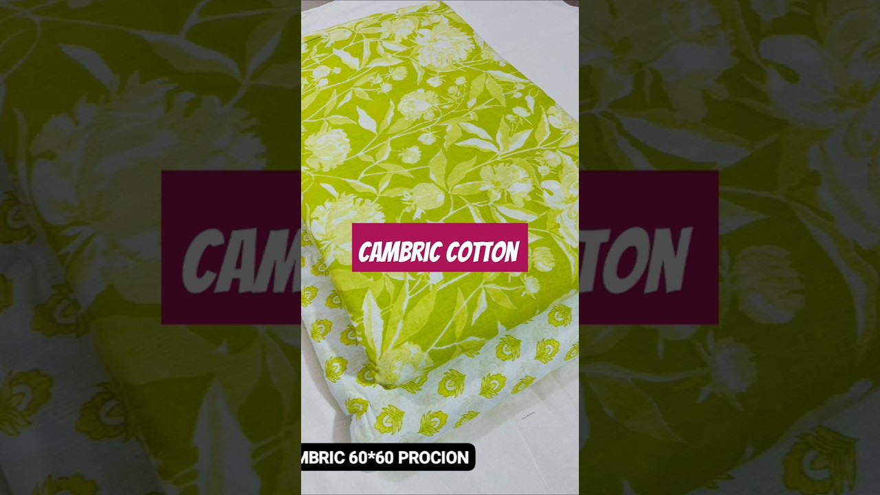 Cambric cotton #cottonfabric #rhfashion #shorts#trending #fashion #matajisareewholesale #ytshorts 👍👌