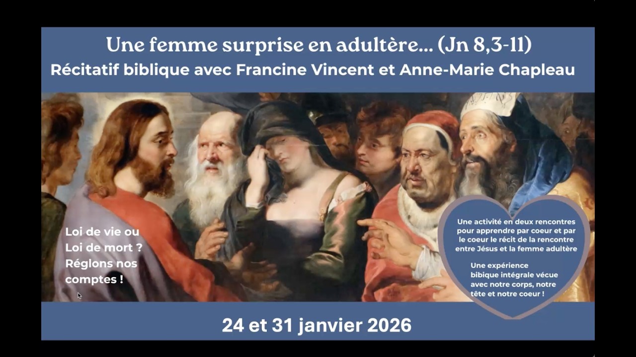 Extraits du Récitatif : La femme adultère Jn 8,1 11 12b