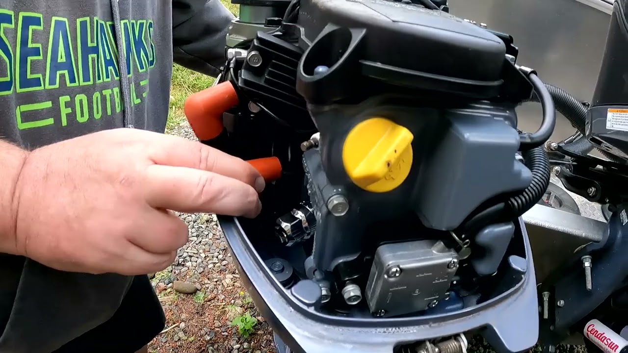 I replaced the spark plugs on my Yamaha 9.9HT outboard motor