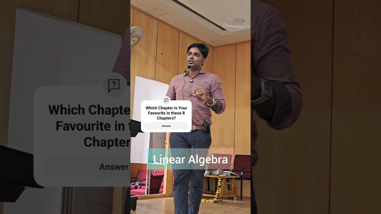 Linear Algebra | NET KSET GATE Workshop | Mathematical Sciences | Dr.Kartik S Pise | Sapiens Academy