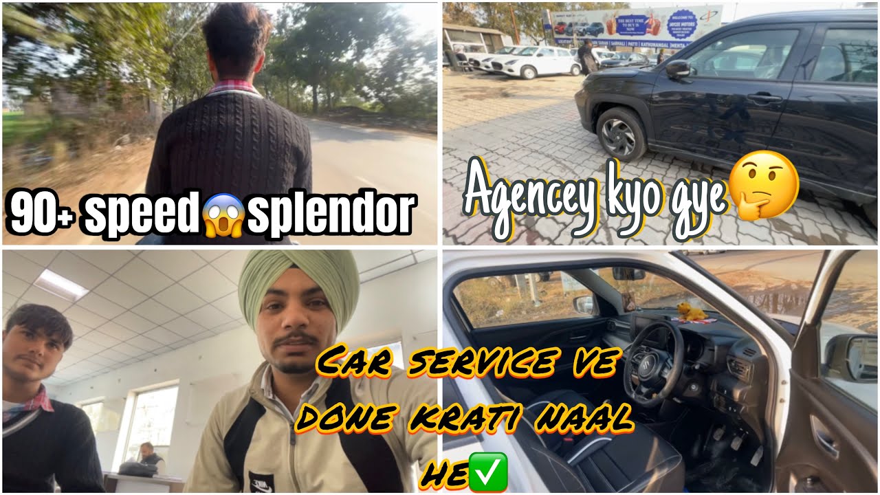 Splendor90+ la ta jaggi na| car service karon gye agency naal he gaddi pasand kar lye jaggi na 🤣🤣
