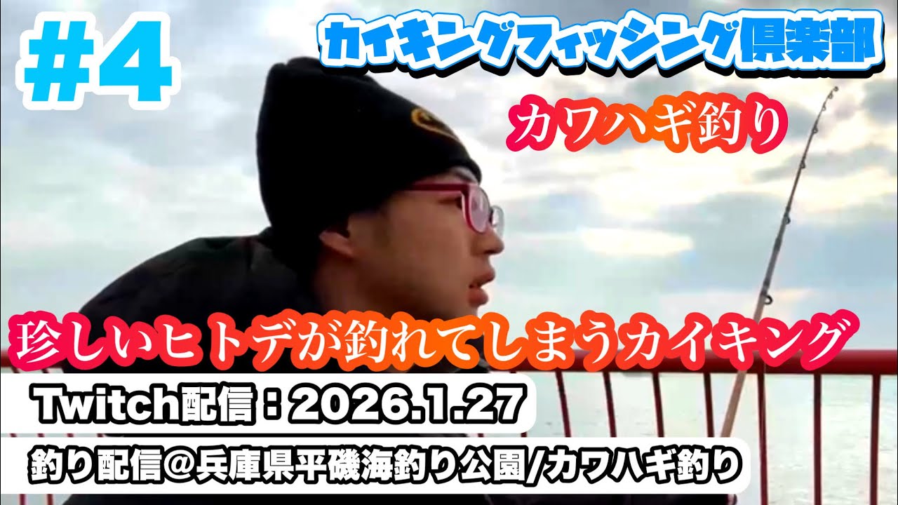 【Twitch配信:2026.1.27】平磯海釣り公園でカワハギ釣りを狙った回【カイキフィッシング倶楽部/カイキング】