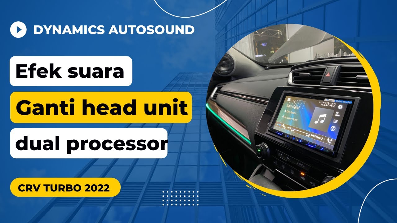 HONDA CRV TURBO 2022 : HASIL SUARA EFEK GANTI HEAD UNIT PIONEER | CRESCENDO | GROUND ZERO