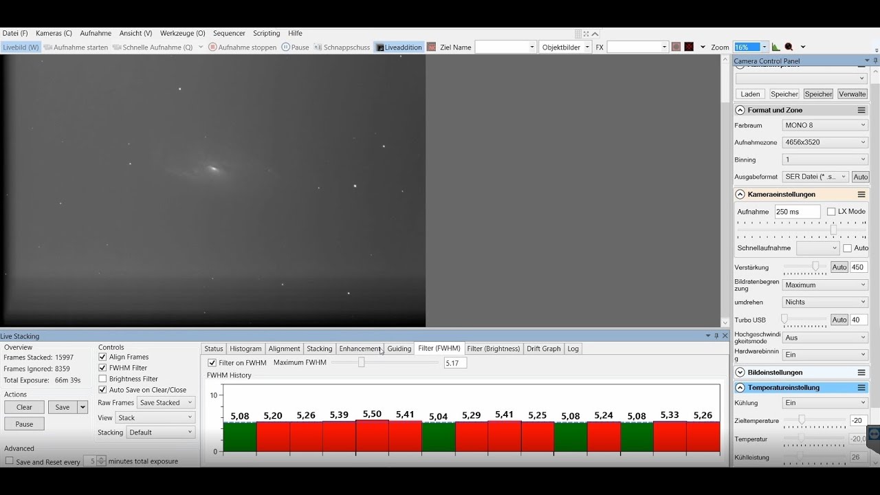 Deep Sky Lucky Imaging Tutorial: Part 2 - Lucky Imaging Session