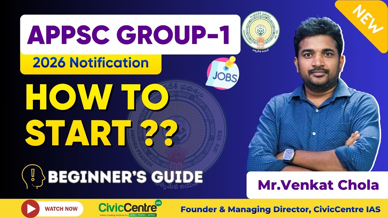 APPSC Group 1 | English Medium Orientation | 2026 |  Civiccentre IAS