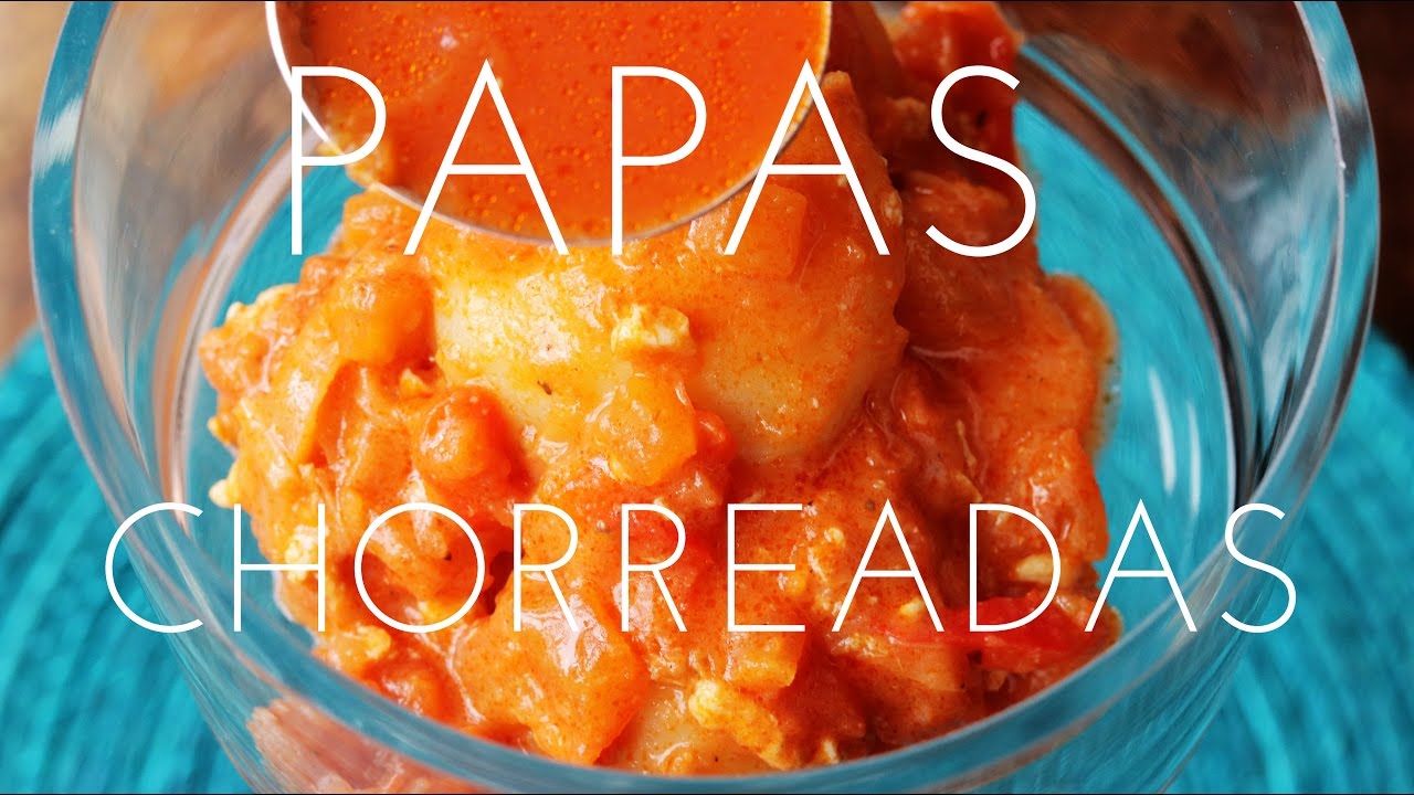 Papas Chorreadas. Hogao.