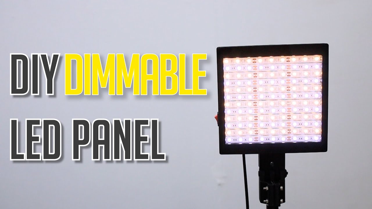 DIY Dimmable Studio LED Panel Light