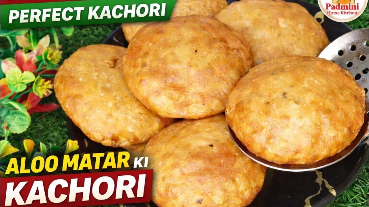Aloo Matar Ki Kachori Recipe 😍 | Crispy Street Style आलू मटर कचौरी | Easy Snacks Recipe #kachori 