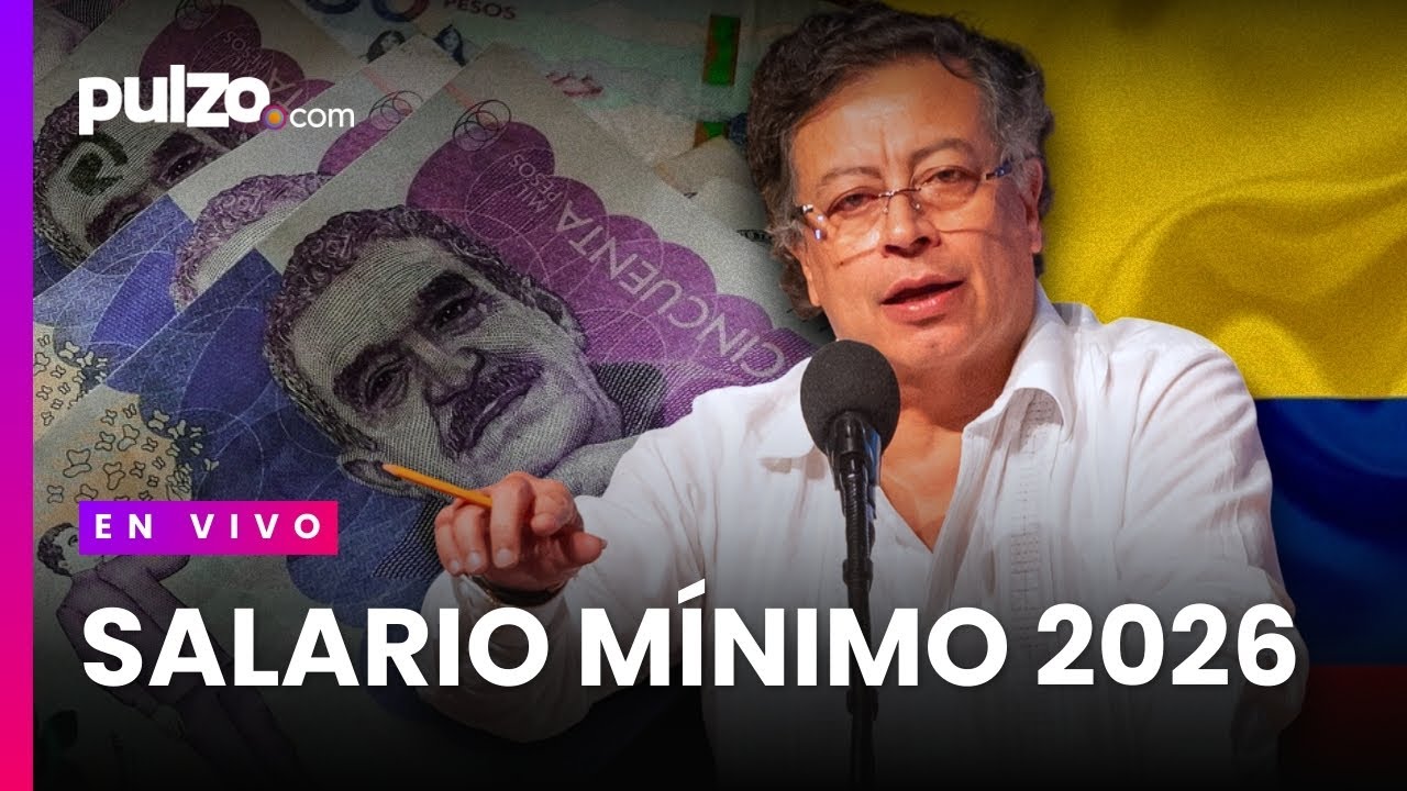 ANUNCIO OFICIAL: PETRO confirma AUMENTO del SALARIO MÍNIMO 2026 en Colombia