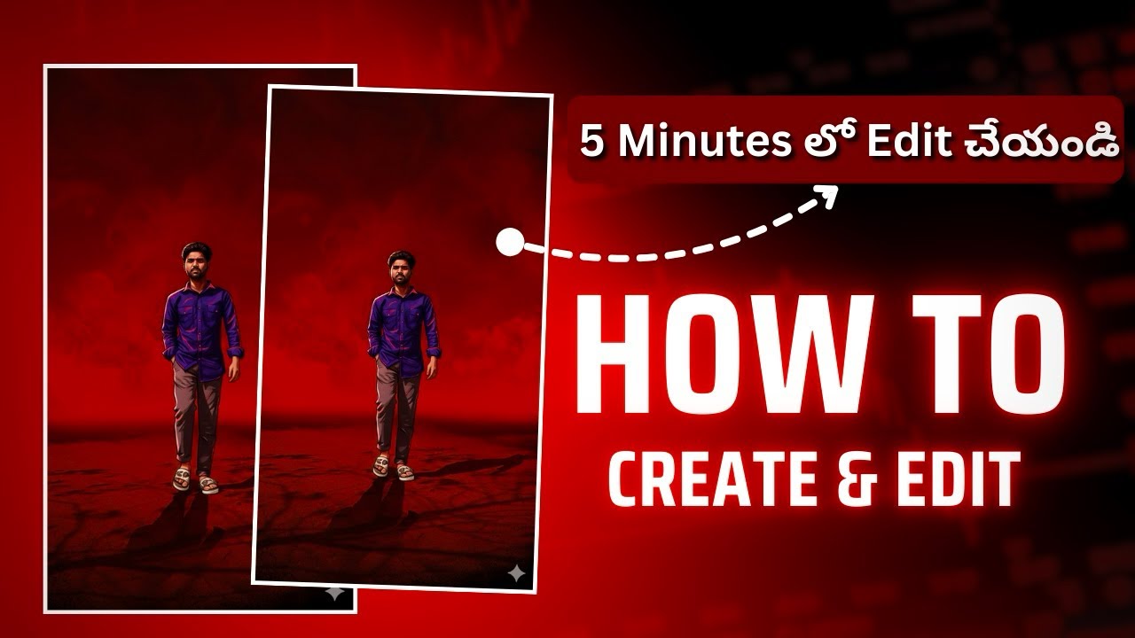 How To Edit Viral Ai Intro Reels | Telugu | 2026 Trend | AA23 Edit Tutorial in cupcut & VN Prompts✅