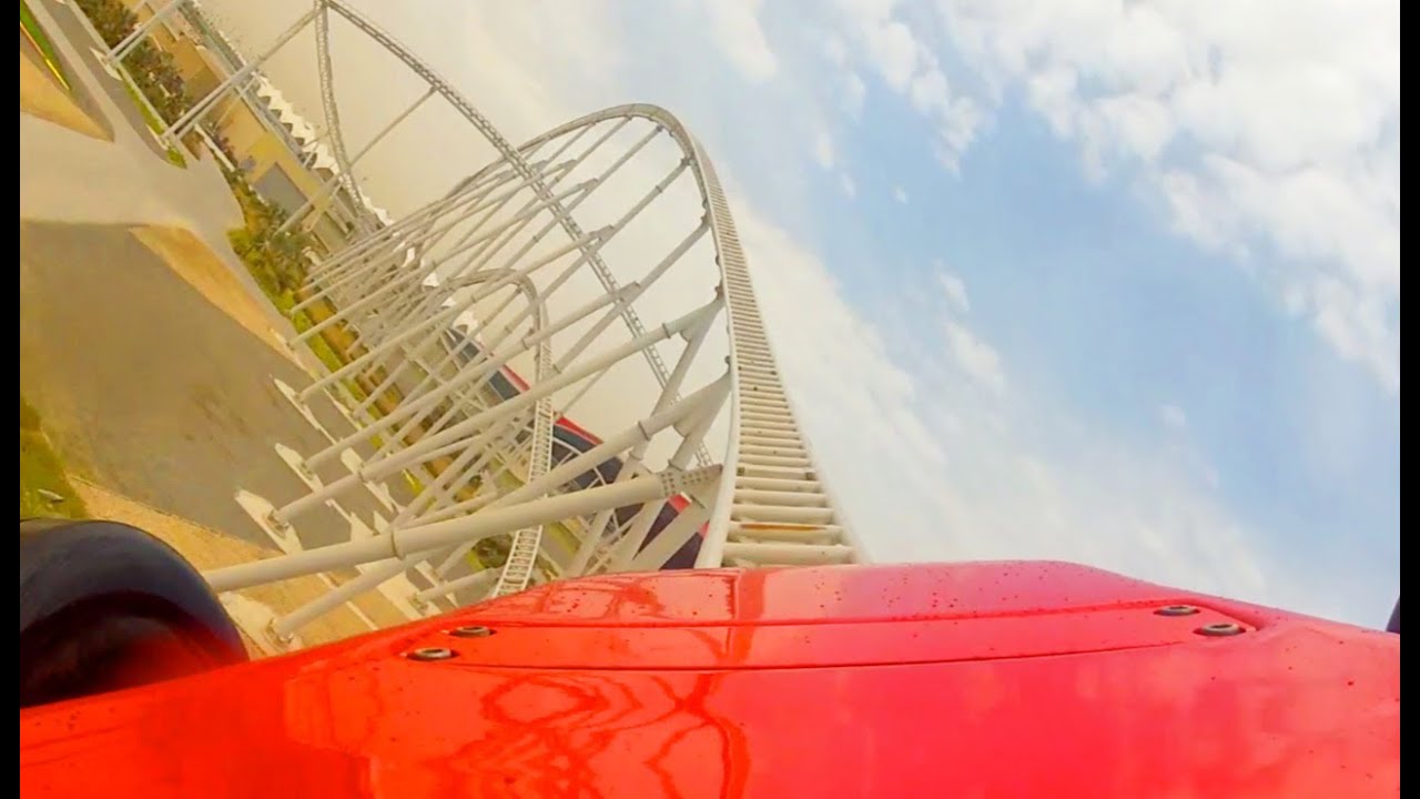 Formula Rossa POV - World's Fastest Roller Coaster Ferrari World Abu Dhabi UAE Onride