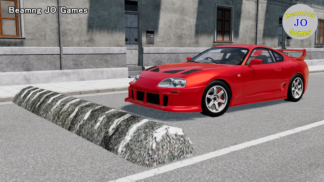 Cars vs Massive Speed Bumps #56 – BeamNG JO Games