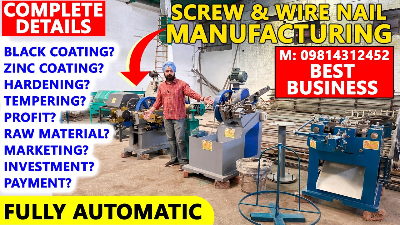 Full Automatic Screw Making Machine 😍👌 | Screw Making Machine Price | M: 9814312452 | Screw Business