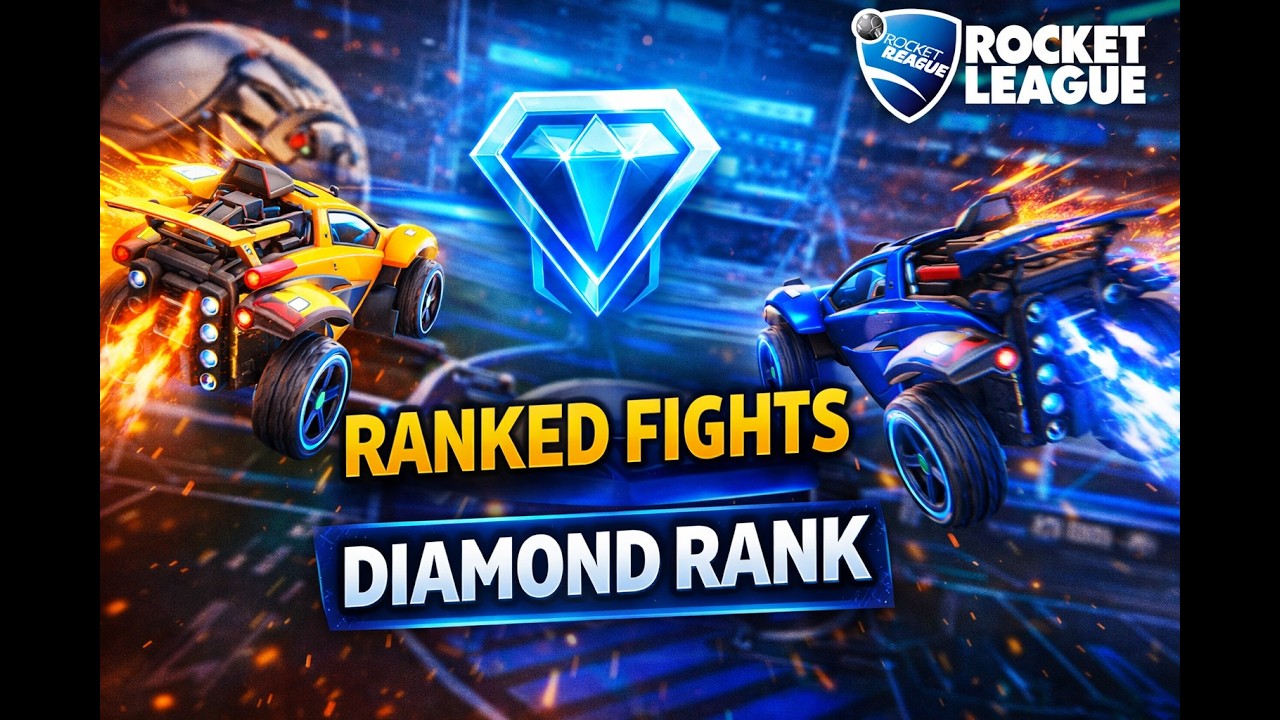 Rocket League ranked gameplay🏆( DIAMOND 2v2 )