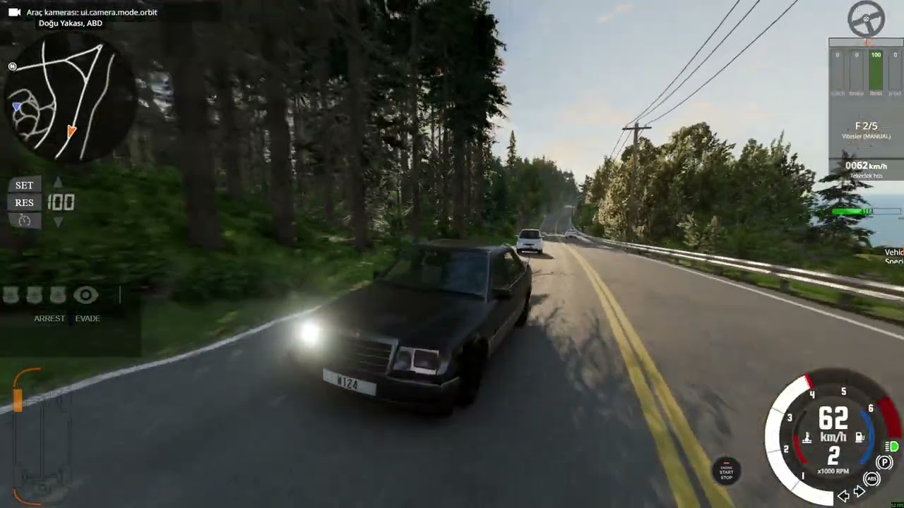 E200 W124 BABA MERCEDESLE YANLAMALI YOLCULUK