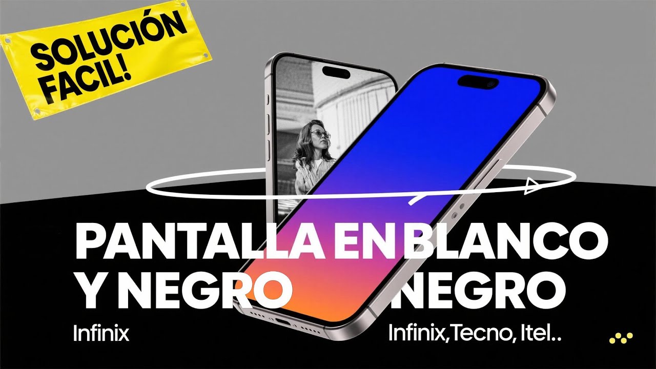 ¿Tu pantalla se ve en blanco y negro? ¡Solución rápida aquí! Infinix!