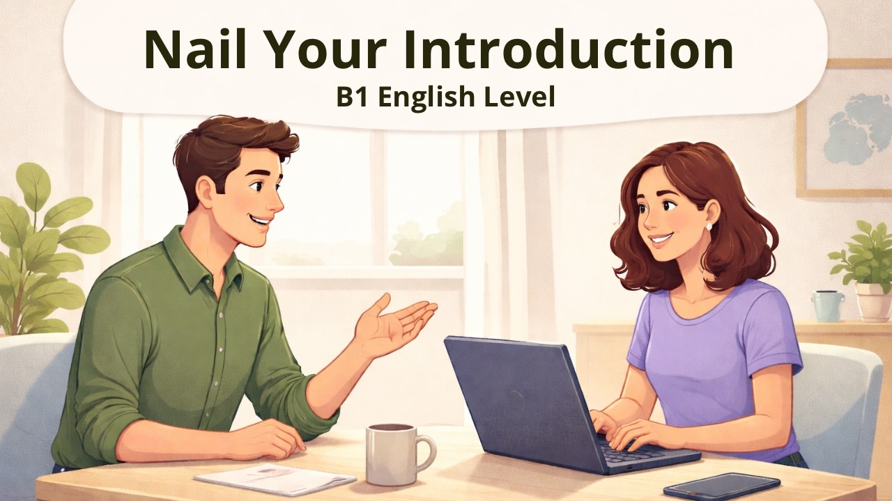 How to Answer Tell Me About Yourself in English | B1 English Level