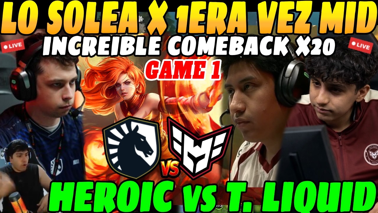 😲Nisha 4BUS4 de OSITO en MEDIO! Team LIQUID vs HEROIC GAME 1 Pgl Wallachia S7😲