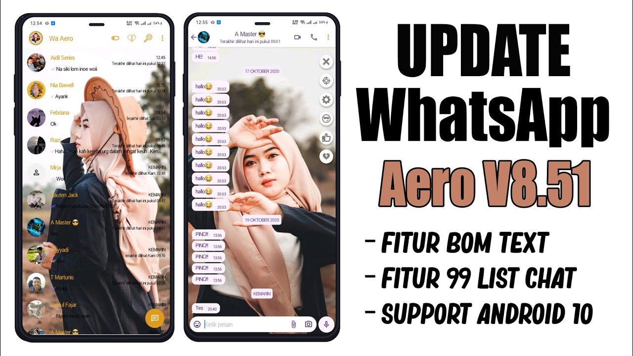 UPDATE 2020!! WhatsApp Aero v8.51 Hadir Tampilan iPhone - Support Android 10