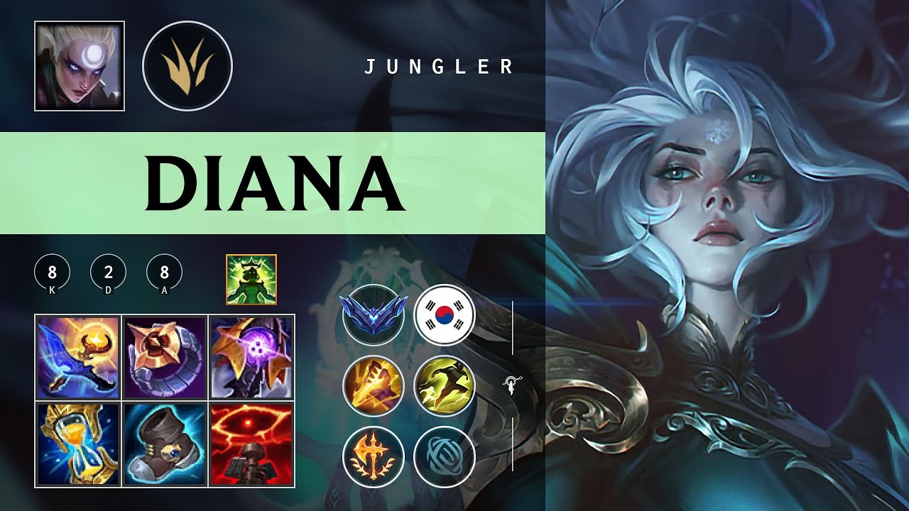 Diana Jungle vs Lee Sin - KR Diamond Patch 26.01