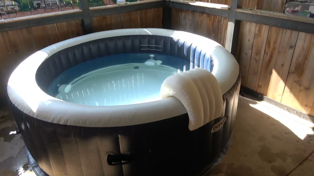 Установка и обзор надувной гидромассажной ванны Intex Pure Spa Plus 4