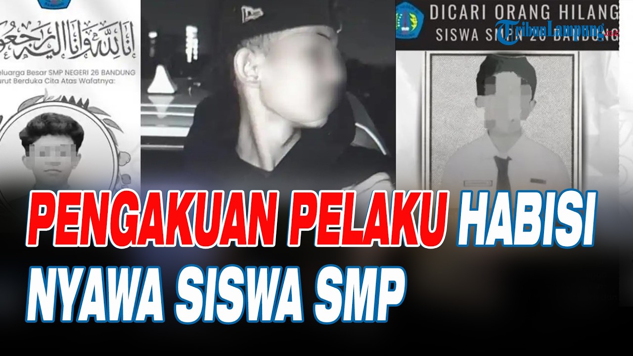Pengakuan Pelaku Habisi Nyawa Siswa SMP di Bandung, Ada Hubungan Terlarang
