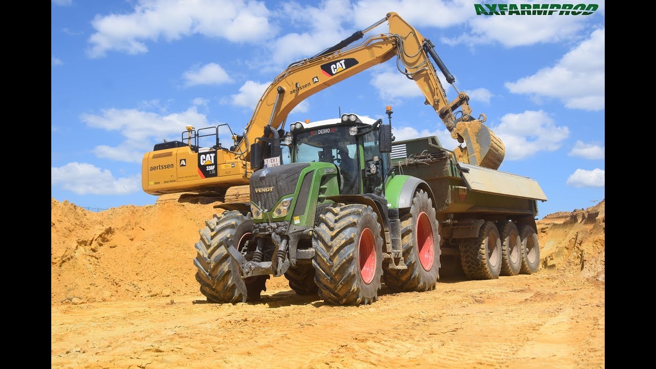 Terrassement - CAT, 7 tracteurs Fendt ,John Deere, New Holland