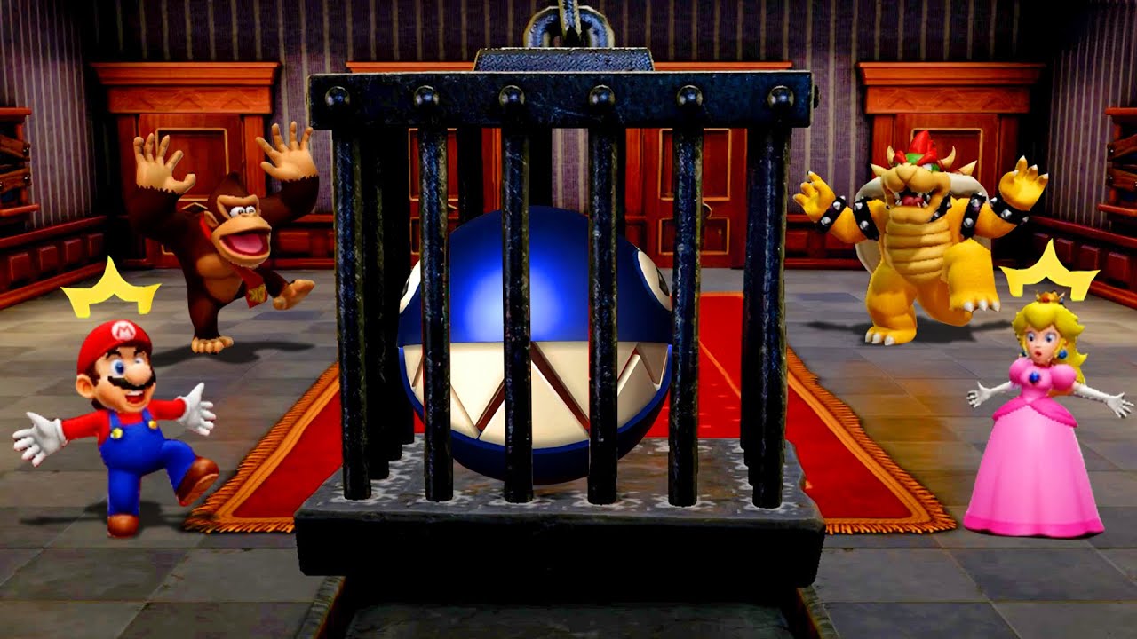 Super Mario Party Jamboree Minigames - Mario Vs Peach Vs Donkey Kong Vs Bowser (Master CPU)