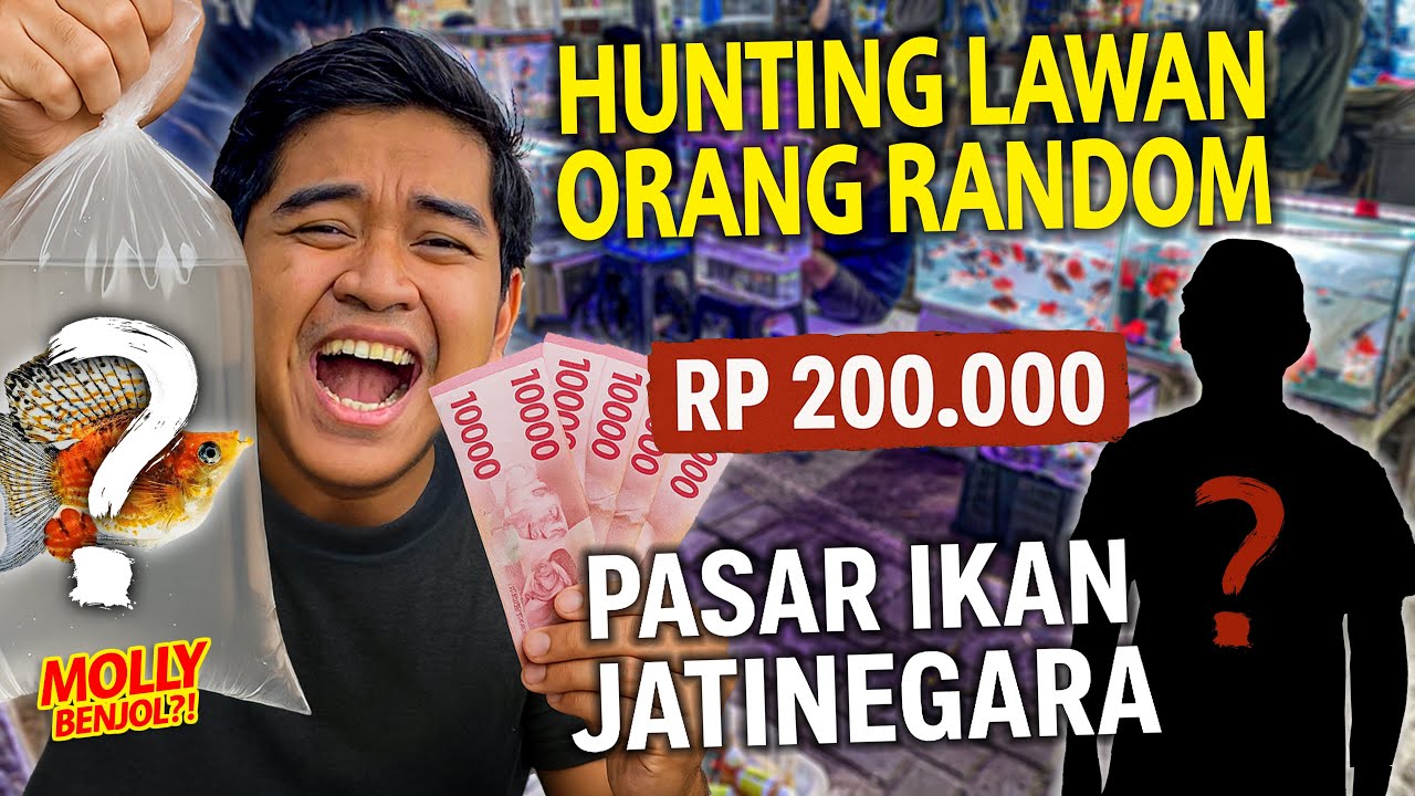 HUNTING HEWAN APAPUN RP 200.000 LAWAN ORANG RANDOM DI PASAR IKAN JATINEGARA!