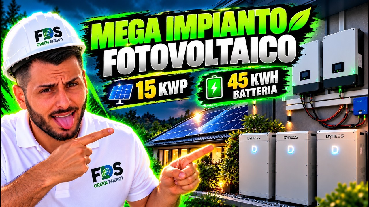 🔥MEGA IMPIANTO OFF-GRID DA 15 kW, 45kWh BATTERIE🔥