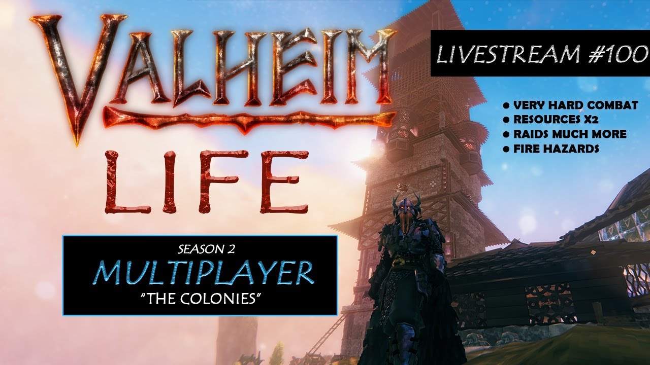 Valheim Life Live Stream - S2 E100 Multiplayer - Exploring the Map and Sailing