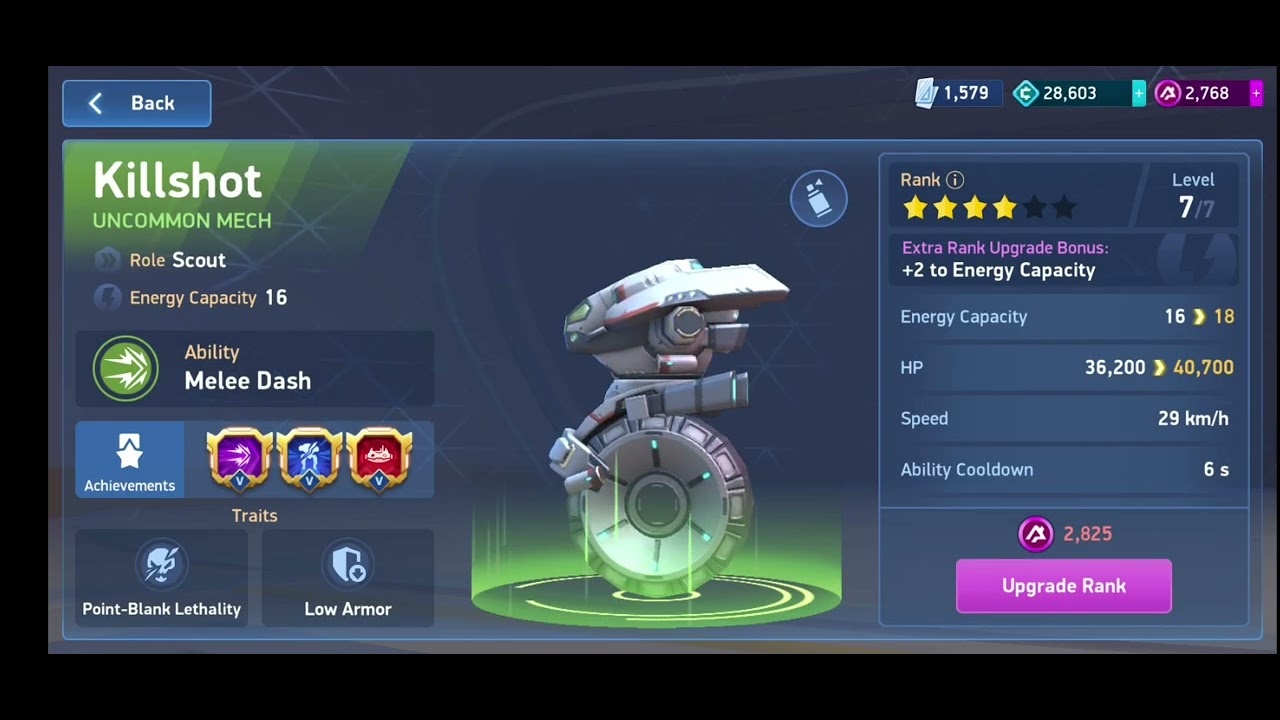 Got Killshot New Legendary Skin Orbit Velocity- Mech Arena